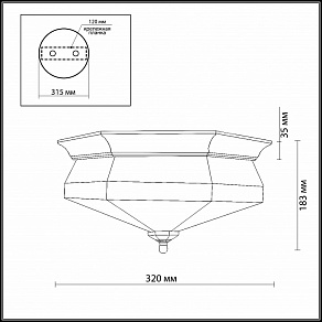 Накладной светильник Odeon Light Lagon 2545/2