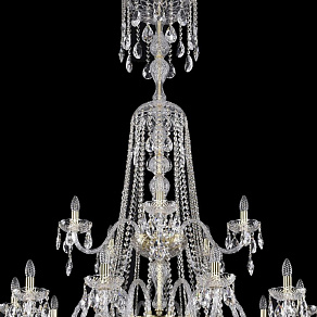 Подвесная люстра Bohemia Ivele Crystal 1402 1402/20+10+5/530/XL-206/3d/G