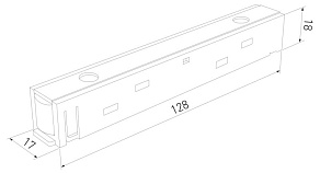 Соединитель линейный для треков Elektrostandard Slim Magnetic 95135/00