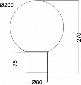 Светильник на штанге Maytoni Bold O598WL-01B1