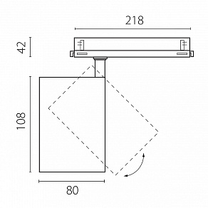 Светильник на штанге Lightstar Alta Base A5346DALI