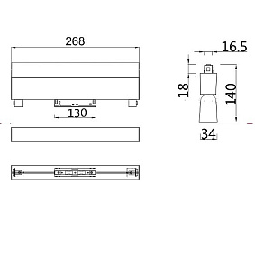 Накладной светильник Maytoni BASIS TR013-2-20W4K-B