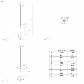 Подвесной светильник Eglo Surfleet 43874