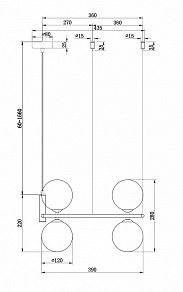 Подвесная люстра Maytoni Ring MOD013PL-04B