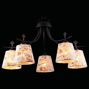 Подвесная люстра Natali Kovaltseva Alps ALPS 11430/5С BROWN GOLD