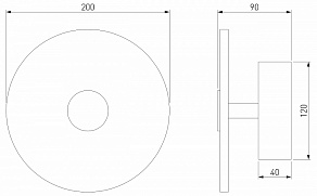 Накладной светильник Eurosvet Thasos 40340 LED черный