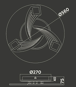 Потолочная люстра Ambrella FA FA4477