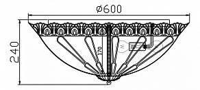 Потолочная люстра Maytoni Diamant 8 DIA901-PT60-B
