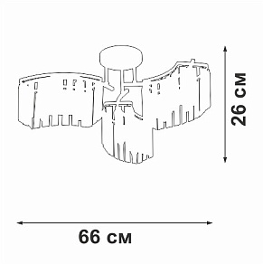 Потолочная люстра Vitaluce V5884 V5884-0/6PL
