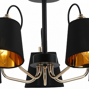 Люстра на штанге ILLUMICO  IL6120-5COU-79 BK GD
