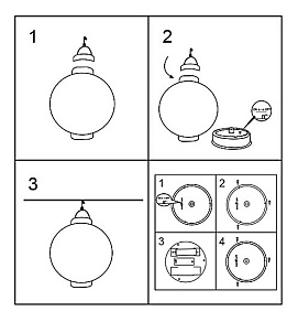 Подвесной светильник Globo Solar 33970