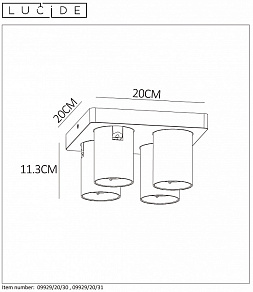 Спот Lucide Nigel 09929/20/31