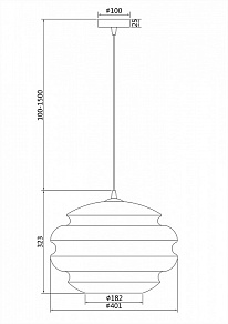 Подвесной светильник Maytoni Ruche P078PL-01CG