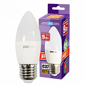 Лампа светодиодная Jazzway  E27 9Вт 5000K PLED-SP C37 9w E27 5000K