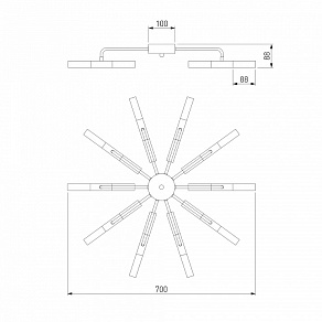 Потолочная люстра Bogate's Bastone 347 Smart