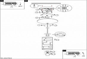 Подвесной светильник Eglo ПРОМО Bayman 92562