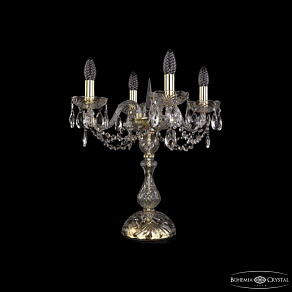 Настольная лампа декоративная Bohemia Ivele Crystal 1402 1402L/4/141-47 G
