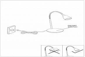 Настольная лампа офисная Eglo Durengo 93079