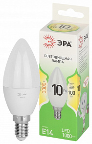 Лампа светодиодная Эра Green Line E14 10Вт 3000K LED B35-10W-830-E14 GL