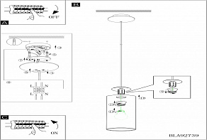 Подвесной светильник Eglo Rivato 92739