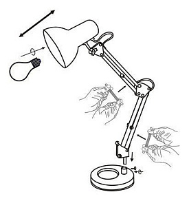 Настольная лампа офисная Globo Famous 24881