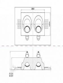 Встраиваемый светильник Maytoni Gyps Modern DL002-1-02-W