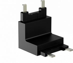 Соединитель угловой L-образный для треков накладных SWG PRO SLIM CN-SLIM-BL-TL