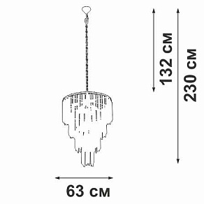 Подвесная люстра Vitaluce V5892 V5892-9/10