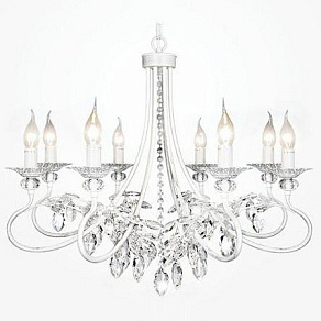 Подвесная люстра Eurosvet 60057 60057/8 белый с серебром