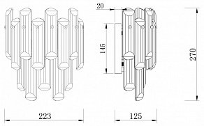 Бра Maytoni Flare DIA200WL-02G