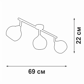 Спот Vitaluce V4313 V4313-0/3PL