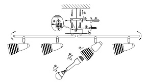 Спот Globo Caleb 54536-4