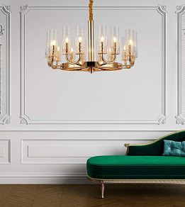 Подвесная люстра LUMINA DECO Donatti LDP 8011-16 F.GD