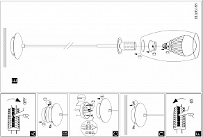 Подвесной светильник Eglo Batista 3 93188