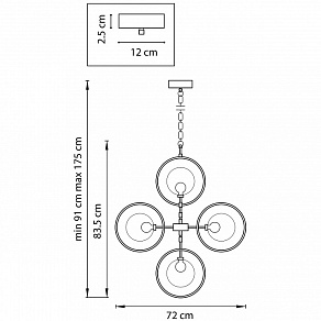Подвесная люстра Lightstar Alfa 745073
