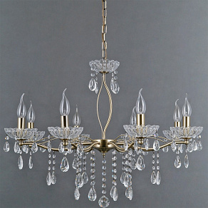 Подвесная люстра ILLUMICO CASTOR IL0265-8PSQ-24 AB CASTOR