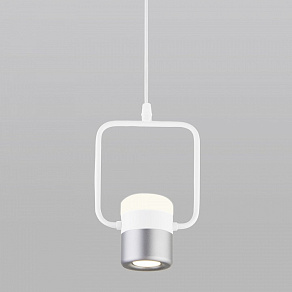 Подвесной светильник Eurosvet Oskar 50165/1 LED белый/серебро