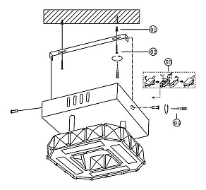 Накладной светильник Globo Miley 67051-8D