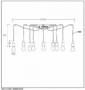 Подвесной светильник Lucide Fix Multiple 08408/10/30