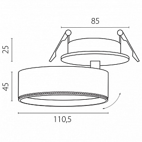 Спот Lightstar Alta Pro A5646RS
