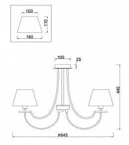 Люстра на штанге Freya Felisa FR5019CL-05CH