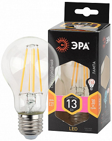 Лампа светодиодная Эра F-LED E27 13Вт 2700K F-LED A60-13W-827-E27