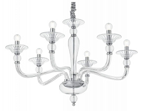 Подвесная люстра Ideal Lux Danieli DANIELI SP6 TRASPARENTE