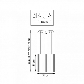 Подвесная люстра Lightstar Tubo L5T747233