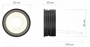 Модуль светодиодный Denkirs SLIM LED DK4000-7W-BK