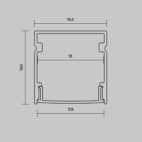 Профиль накладной Maytoni Led Strip  631015