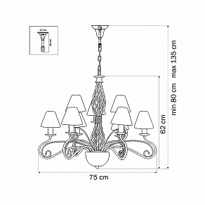 Подвесная люстра Lightstar Esedra 782096