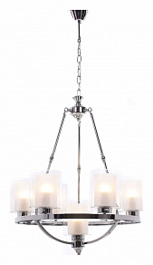 Подвесная люстра LUMINA DECO Santini LDP 1220-7 CHR+WT