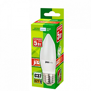 Лампа светодиодная Jazzway  E27 5Вт 4000K PLED-ECO-C37 5w E27 4000K