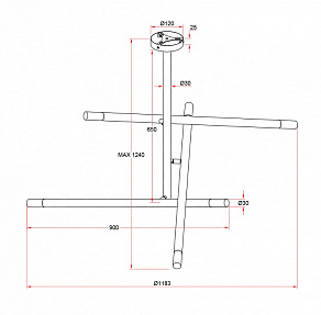 Светильник на штанге Maytoni Vigo MOD620CL-06B
